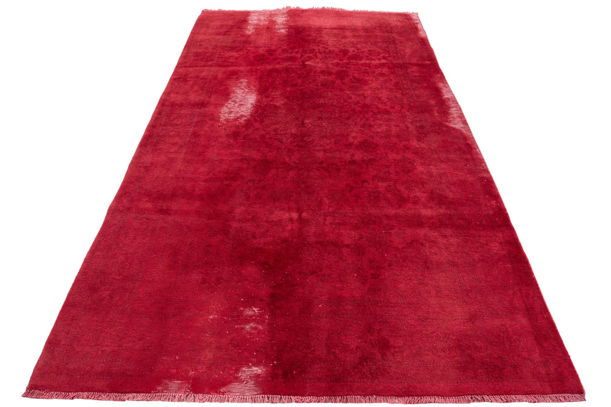5' x 8' 6 Hand Knotted Ultra Vintage Persian Wool Rug