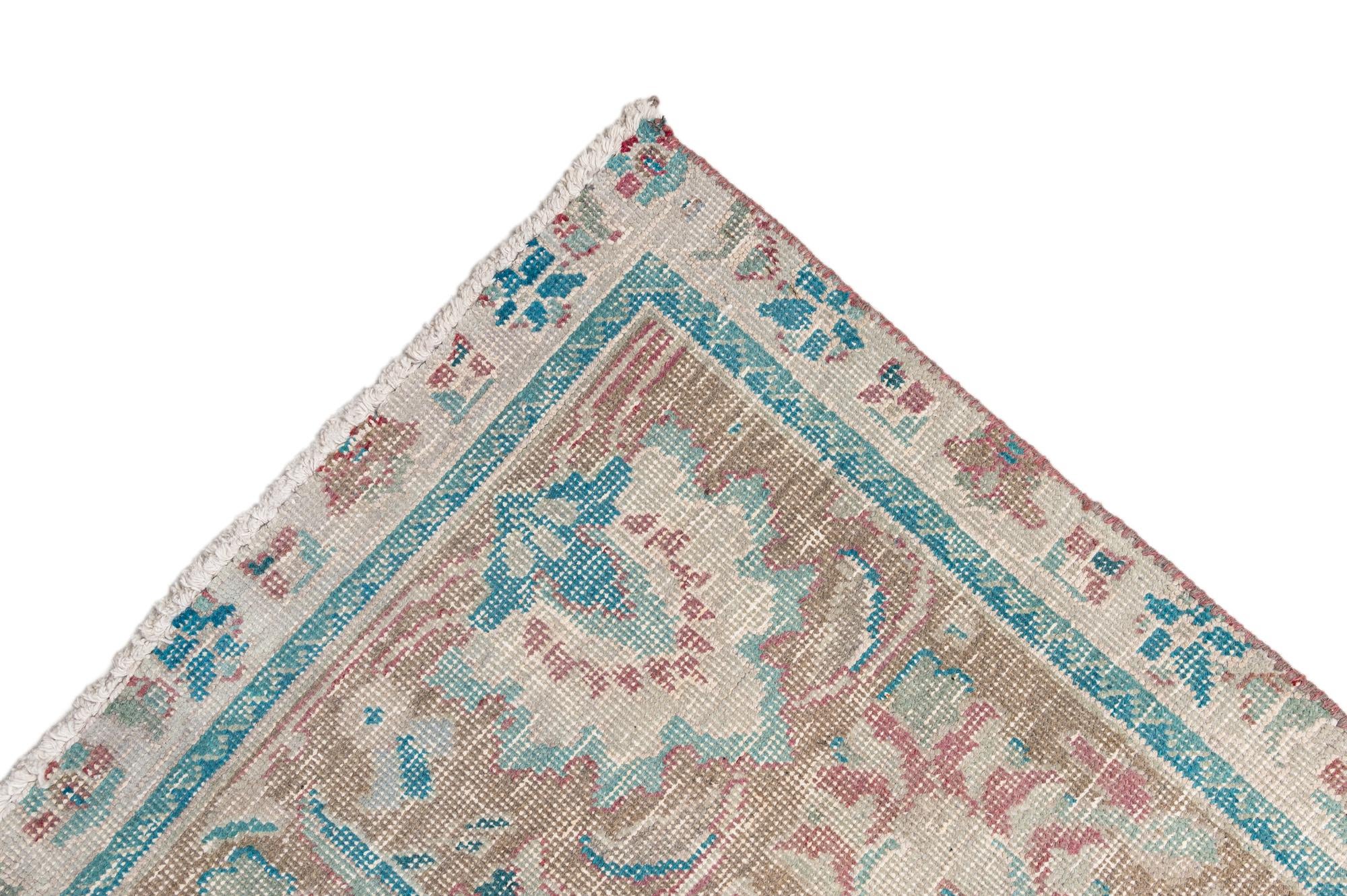 9' 9 x 13' 1 Hand Knotted Ultra Vintage Persian Wool Rug