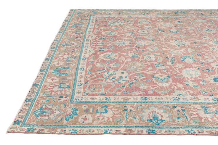 Detail image of 9' 9 x 13' 1 Hand Knotted Ultra Vintage Persian Wool Rug