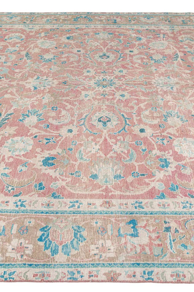 Detail image of 9' 9 x 13' 1 Hand Knotted Ultra Vintage Persian Wool Rug