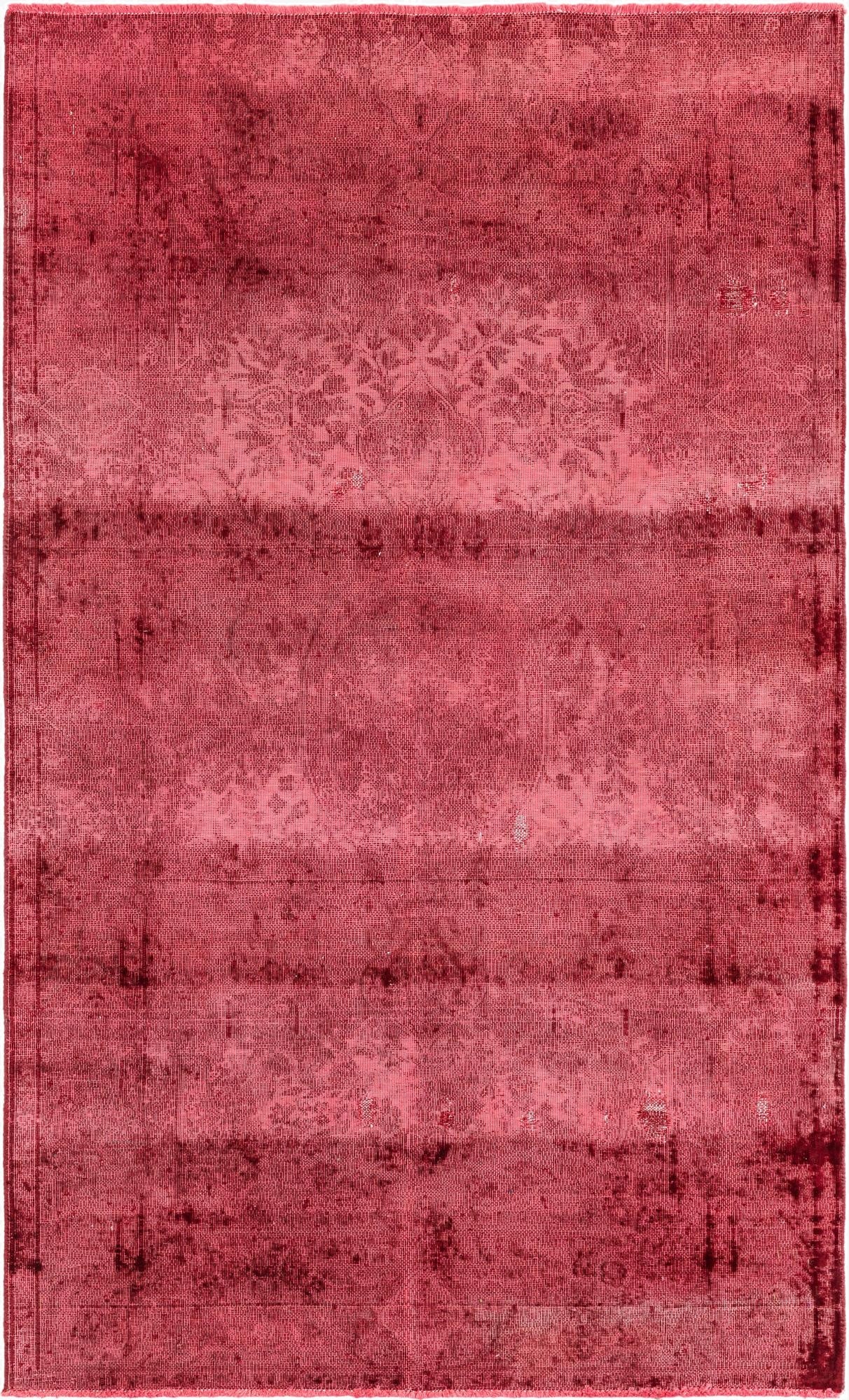 4' x 6' 8  Hand Knotted Ultra Vintage Persian Wool Rug