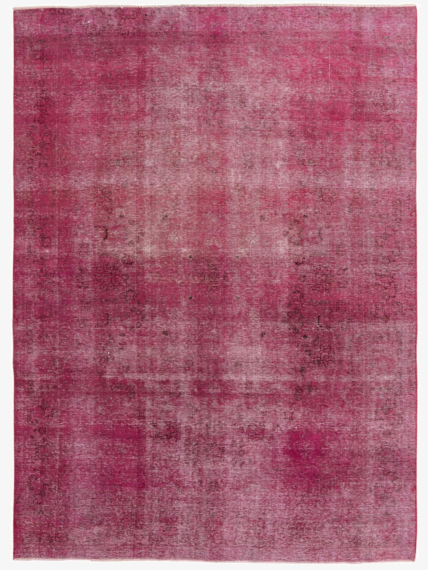 7' 11 x 11' Hand Knotted Ultra Vintage Persian Wool Rug