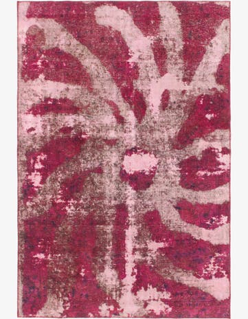 5' 10 x 8' 7 Hand Knotted Ultra Vintage Persian Wool Rug