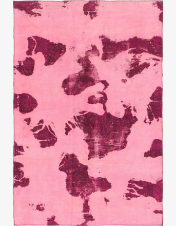 5' 4 x 8' Hand Knotted Ultra Vintage Persian Wool Rug