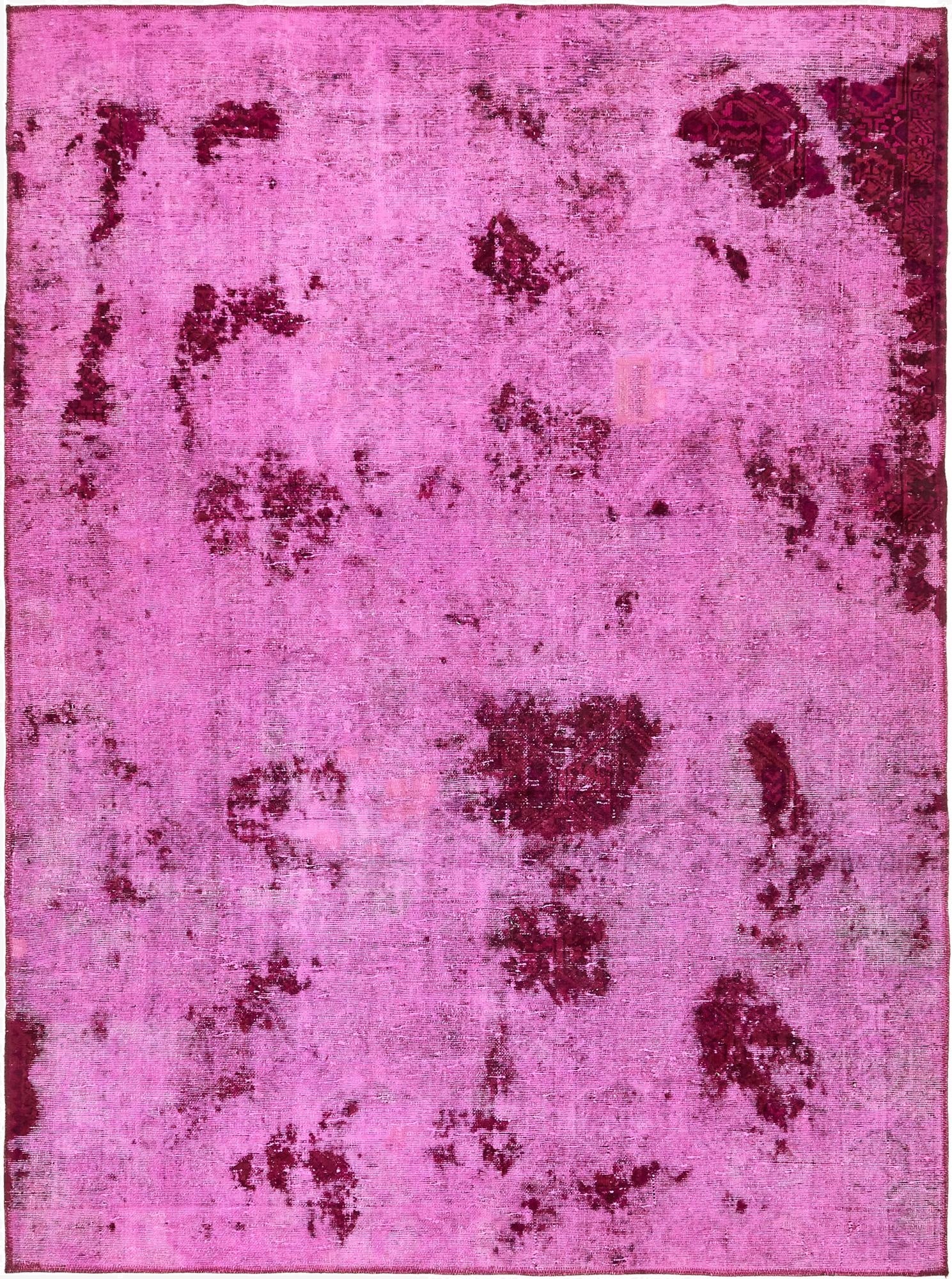  6' 7 x 9'  Hand Knotted Ultra Vintage Persian Wool Rug