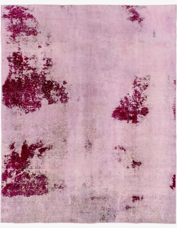 6' 8 x 8' 3 Hand Knotted Ultra Vintage Persian Wool Rug