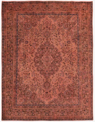 9' 5 x 12' 6 Hand Knotted Ultra Vintage Persian Wool Rug