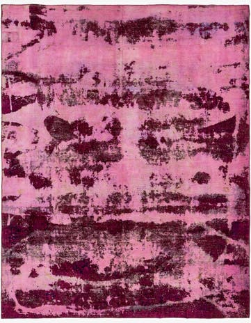 9' 3 x 11' 10 Hand Knotted Ultra Vintage Persian Wool Rug