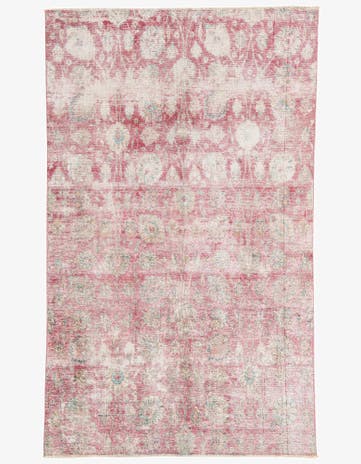 5' 2 x 8' 7 Hand Knotted Ultra Vintage Persian Wool Rug