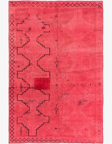 4' 10 x 7' 3 Hand Knotted Ultra Vintage Persian Wool Rug