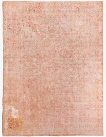 9' 7 x 13' Hand Knotted Ultra Vintage Persian Wool Rug