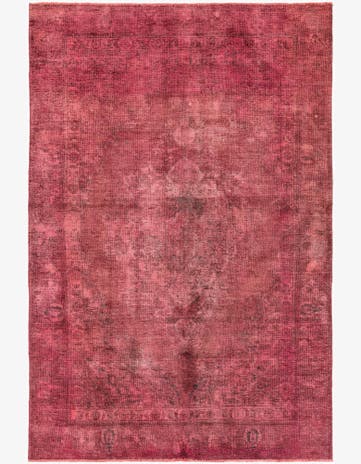 6' x 9' 1 Hand Knotted Ultra Vintage Persian Wool Rug