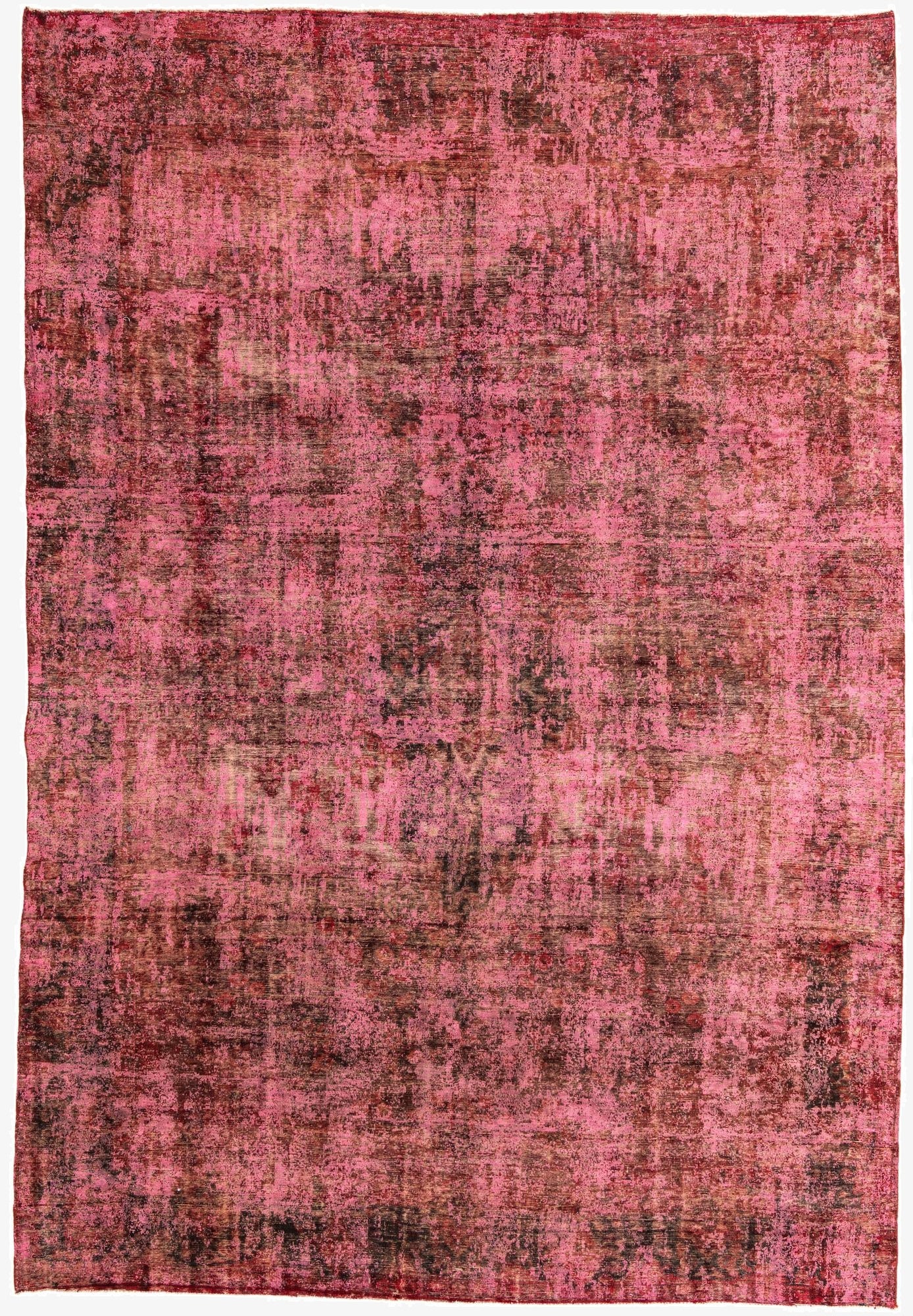 9' x 13' 2  Hand Knotted Ultra Vintage Persian Wool Rug