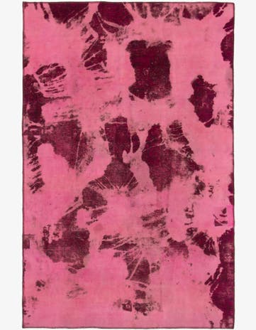 6' 2 x 9' 6 Hand Knotted Ultra Vintage Persian Wool Rug