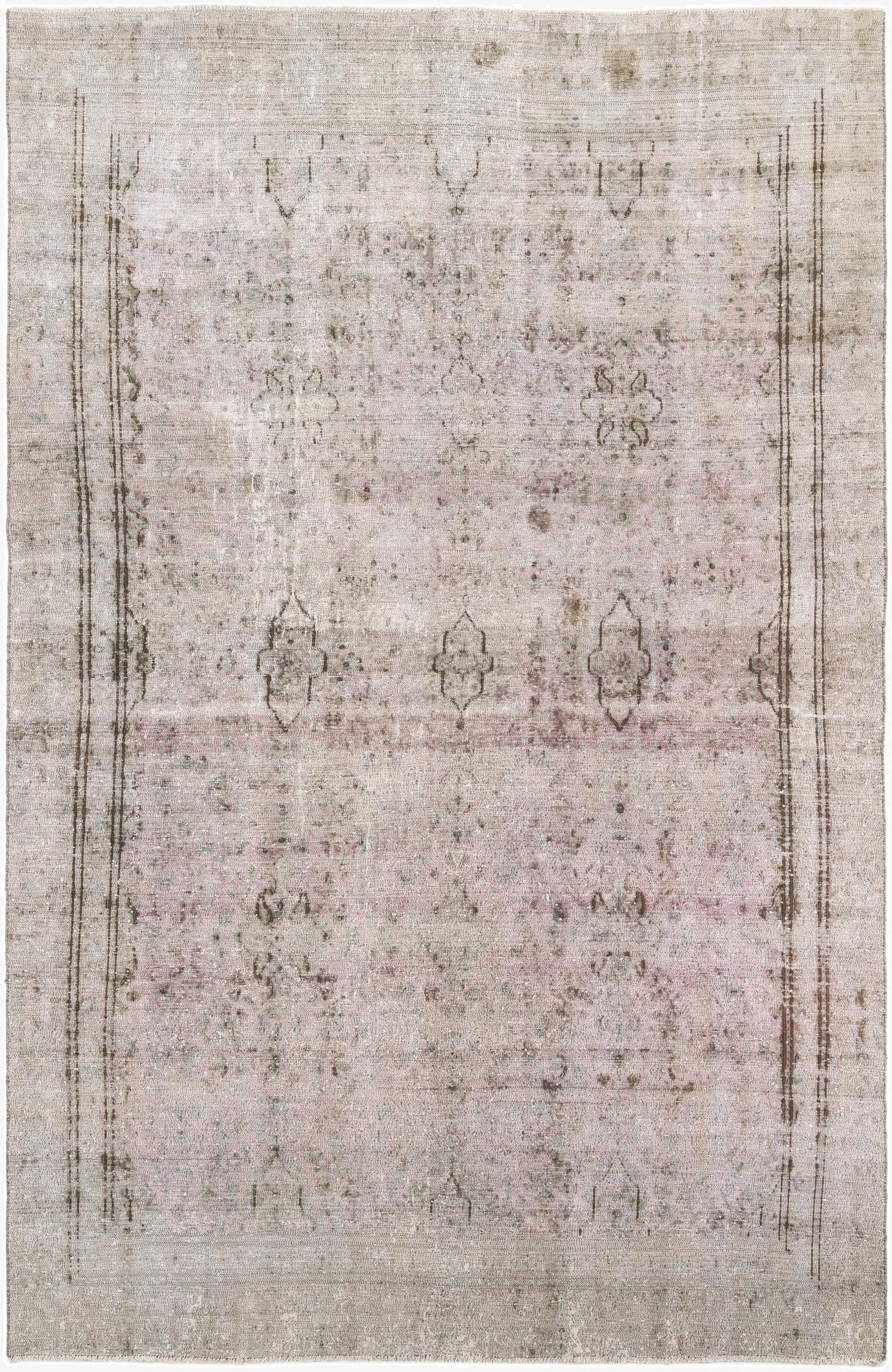 8' x 12' 3  Hand Knotted Ultra Vintage Persian Wool Rug