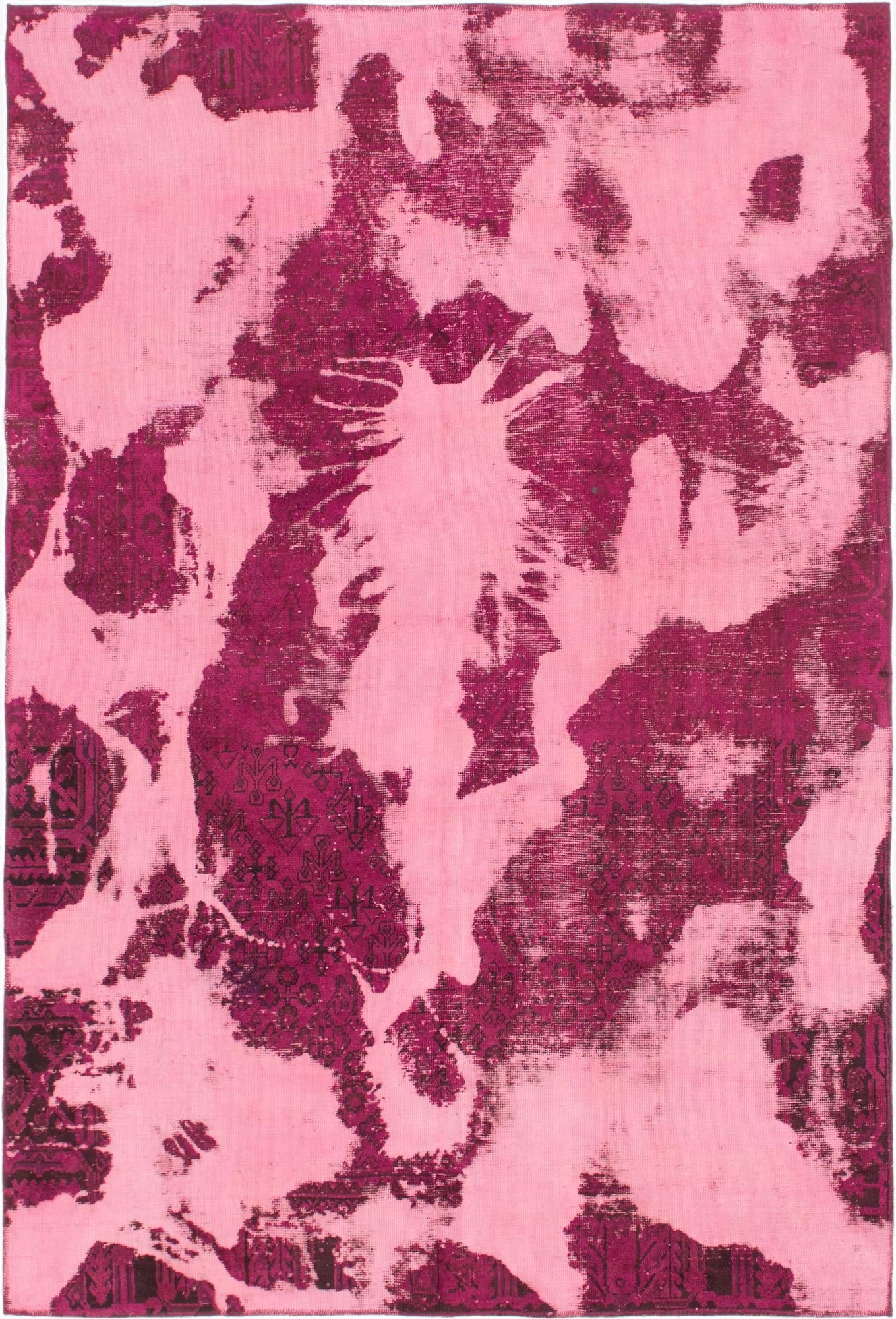 6' 5 x 9' 5  Hand Knotted Ultra Vintage Persian Wool Rug