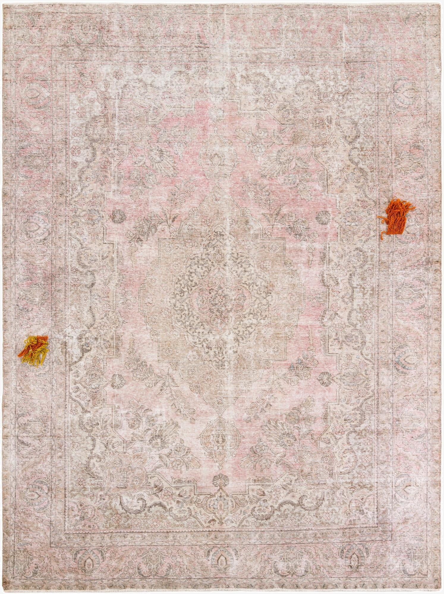 9' 2 x 12' 5  Hand Knotted Ultra Vintage Persian Wool Rug