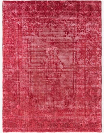 9' 4 x 12' 8 Hand Knotted Ultra Vintage Persian Wool Rug