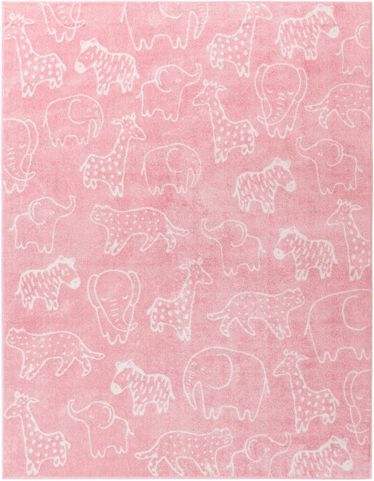 Detail image of 7' 10 x 10' Animals Whimsy Kids Rug