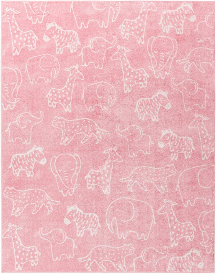 Detail image of 7' 10 x 10' Animals Whimsy Kids Rug