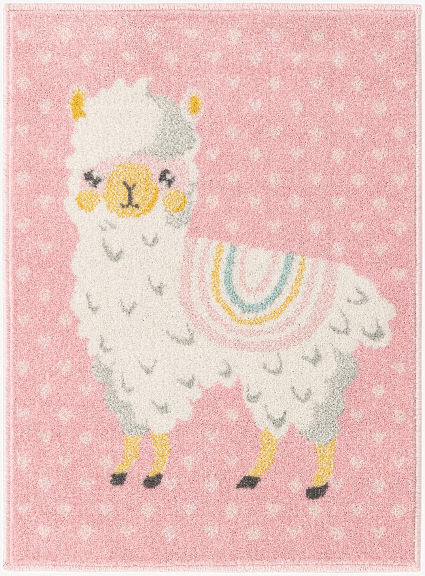 2' 2 x 3' Llama Whimsy Kids Rug