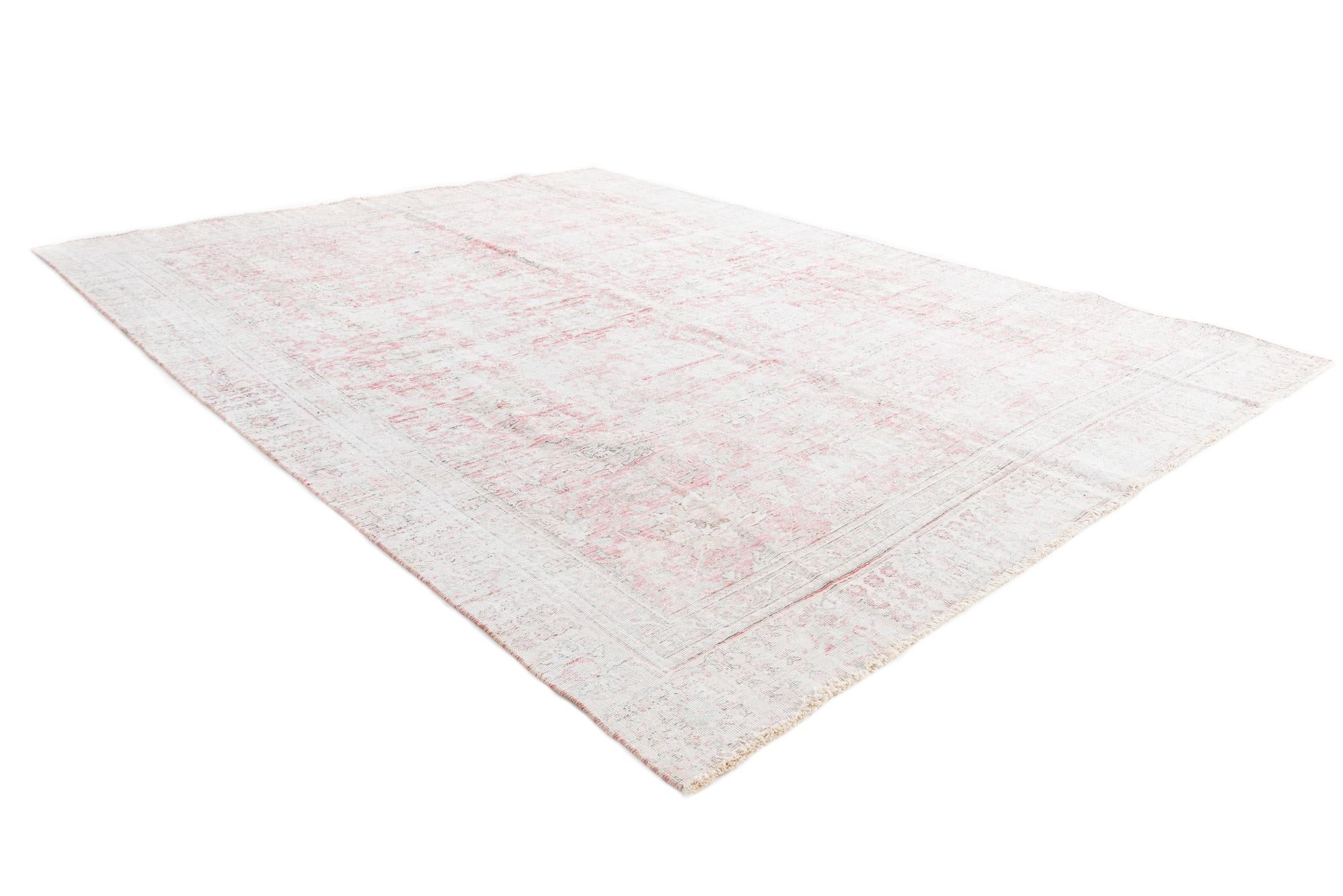 9' x 11' 8 Hand Knotted Ultra Vintage Persian Wool Rug