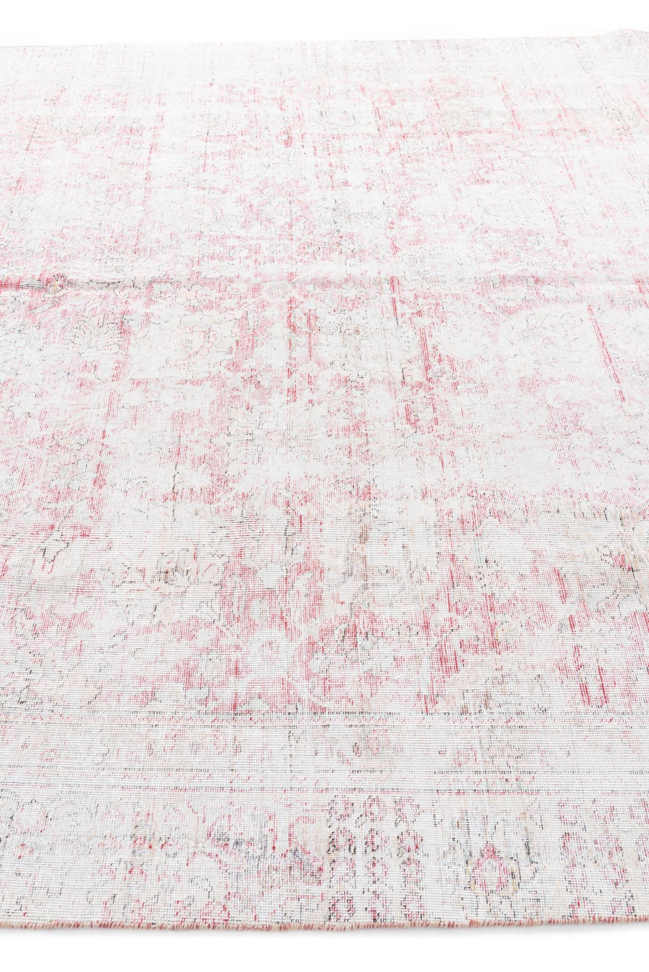 9' x 11' 8 Hand Knotted Ultra Vintage Persian Wool Rug