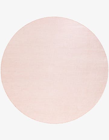 Pink Roses Easy-Clean Jill Zarin Palm Springs Indoor / Outdoor Round Rug