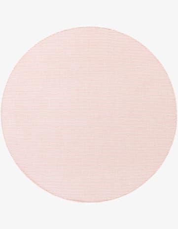 Pink Roses Easy-Clean Jill Zarin Palm Springs Indoor / Outdoor Round Rug