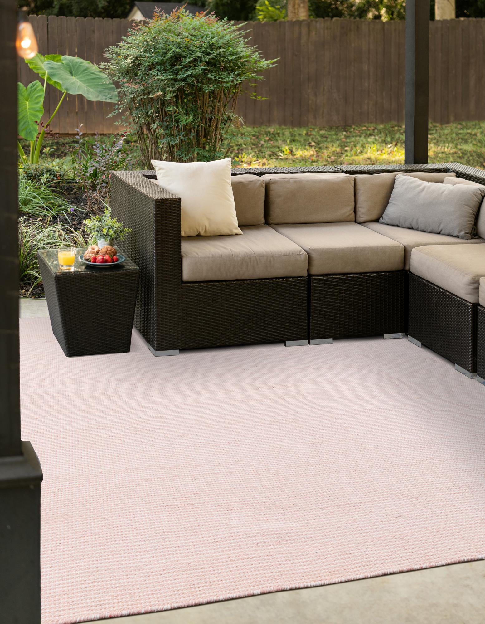 5' 1 x 5' 1 Easy-Clean Jill Zarin Palm Springs Indoor / Outdoor Square Rug