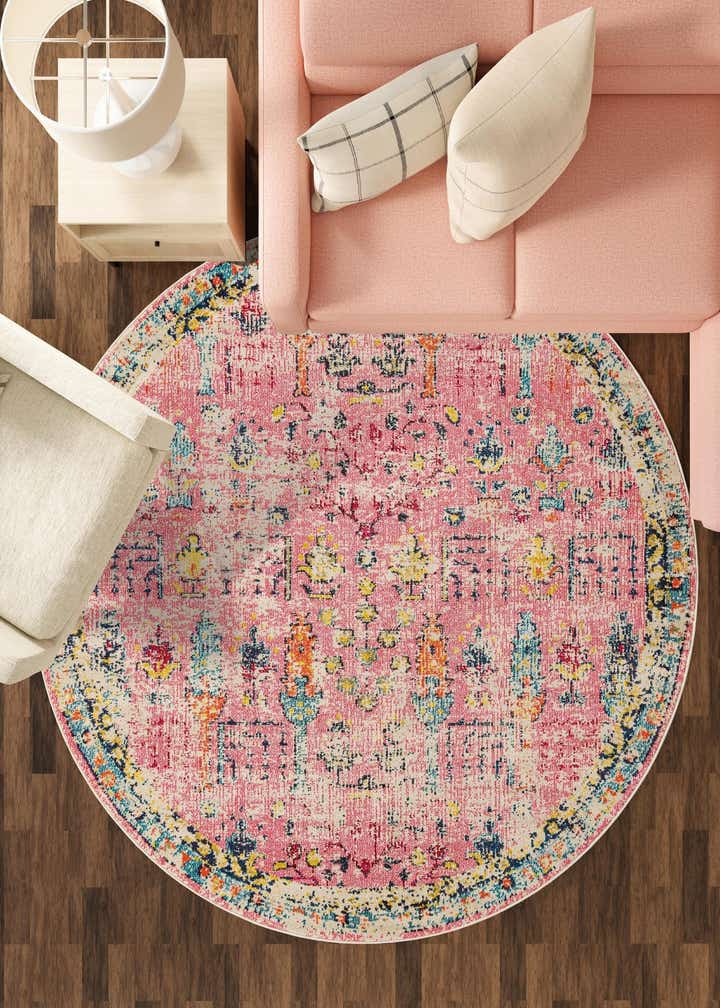 3' 3 x 3' 3 Washable Alta Round Rug