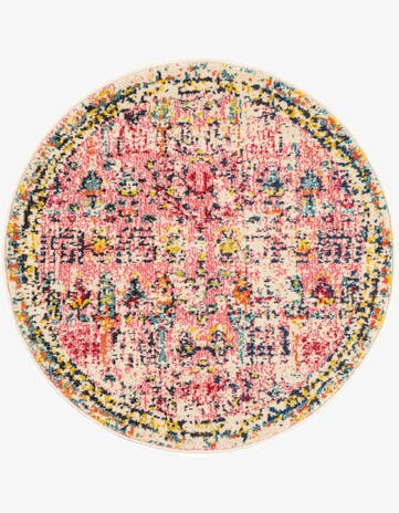 3' 3 x 3' 3 Washable Alta Round Rug
