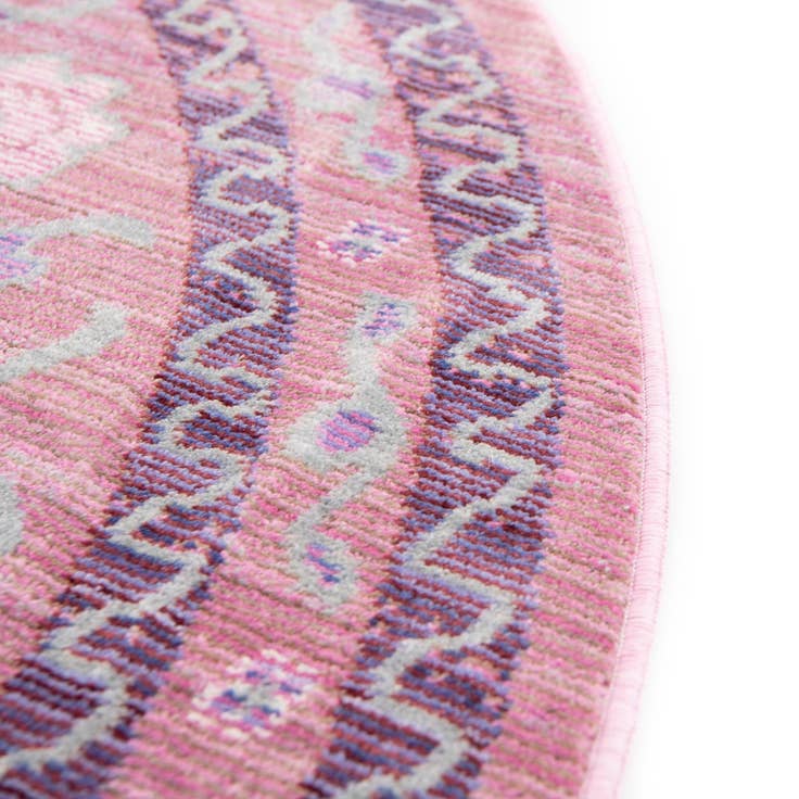 Detail image of 6' x 6' Aqua Round Rug