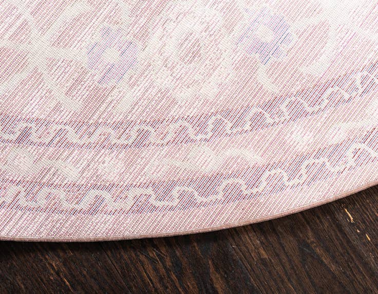 Detail image of 6' x 6' Aqua Round Rug