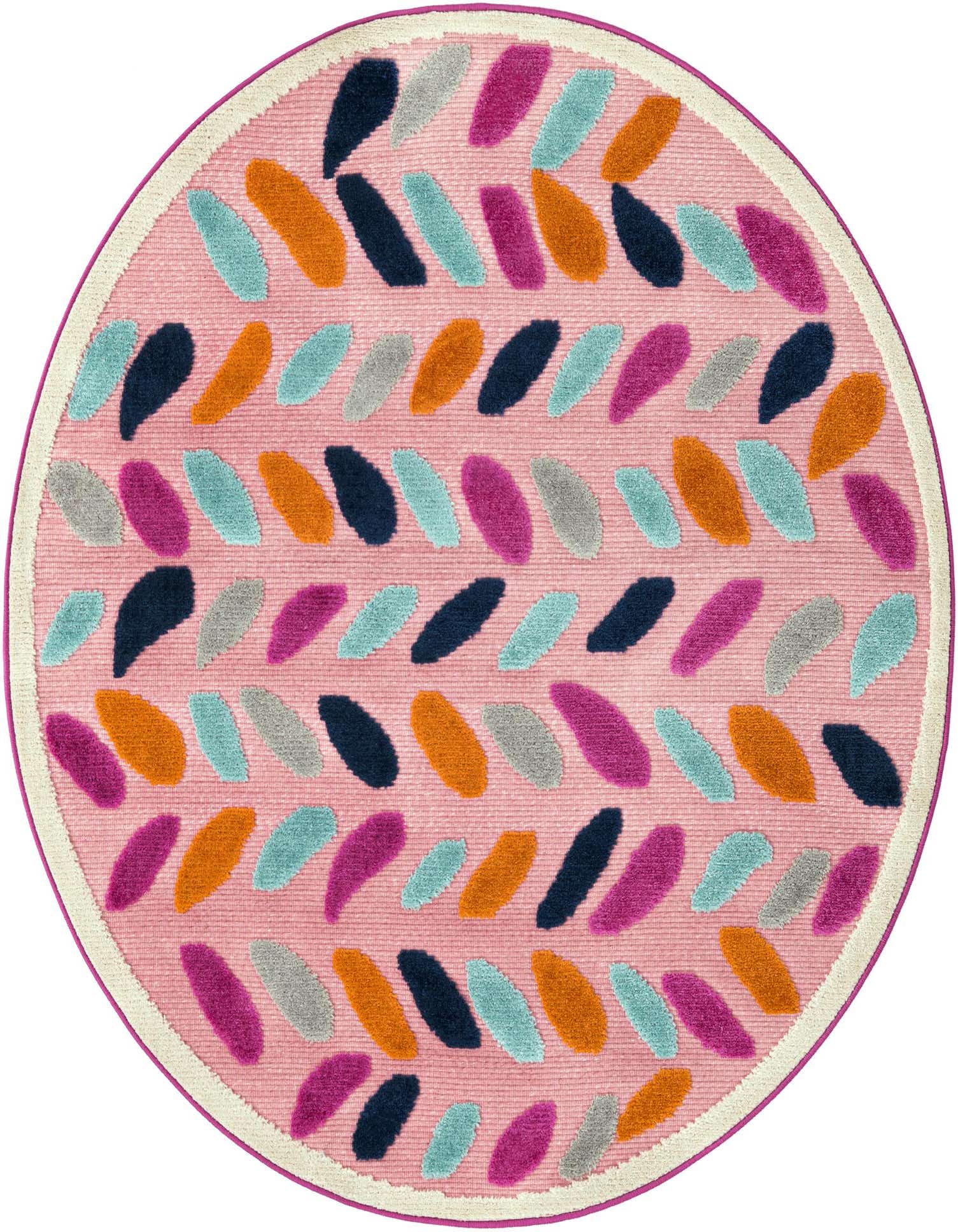 5' 3 x 5' 3 Easy-Clean Aruba Indoor / Outdoor Round Rug