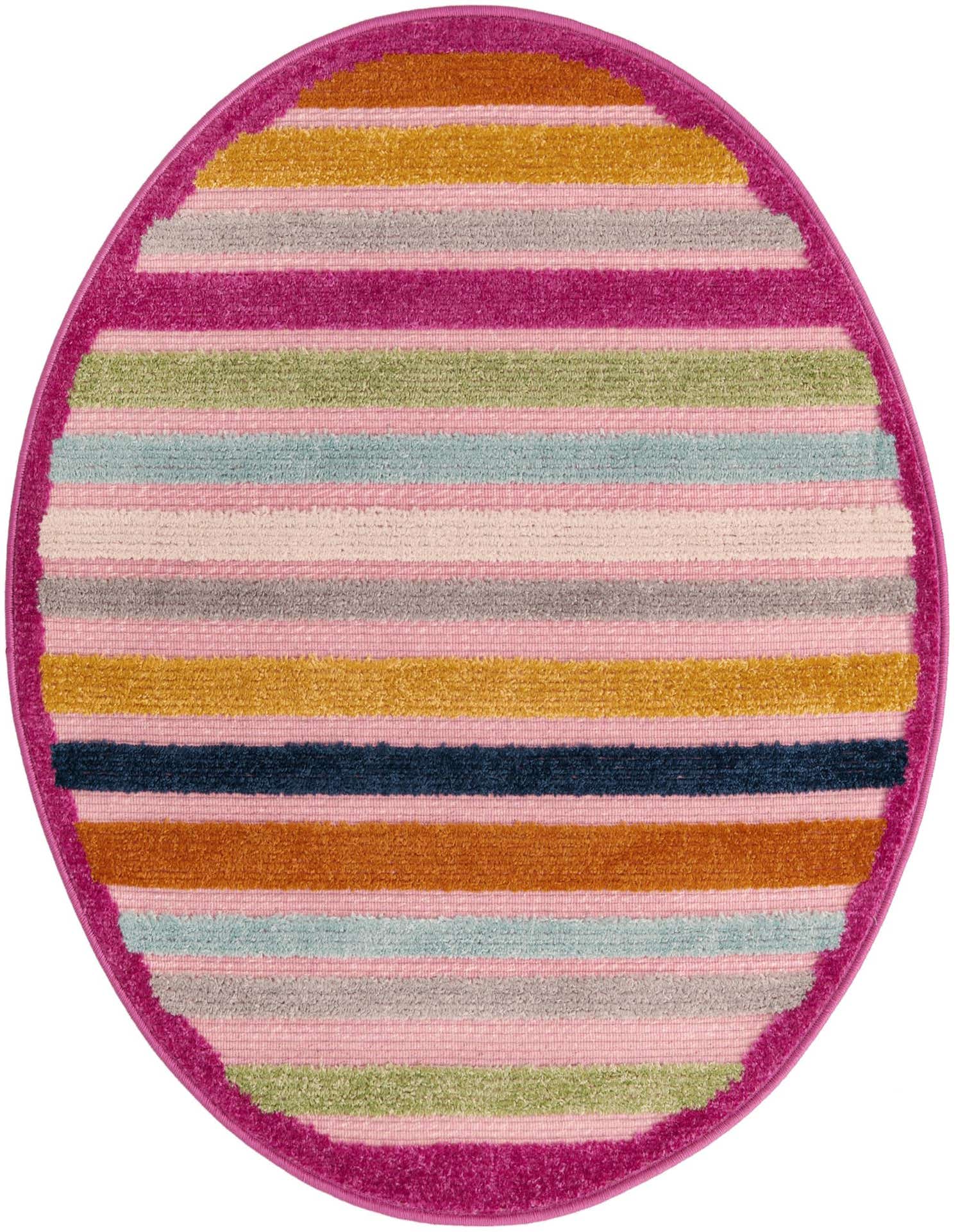 3' 3 x 3' 3 Easy-Clean Aruba Indoor / Outdoor Round Rug