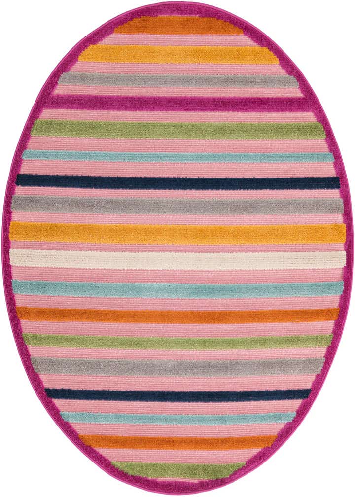 5' 3 x 5' 3 Easy-Clean Aruba Indoor / Outdoor Round Rug