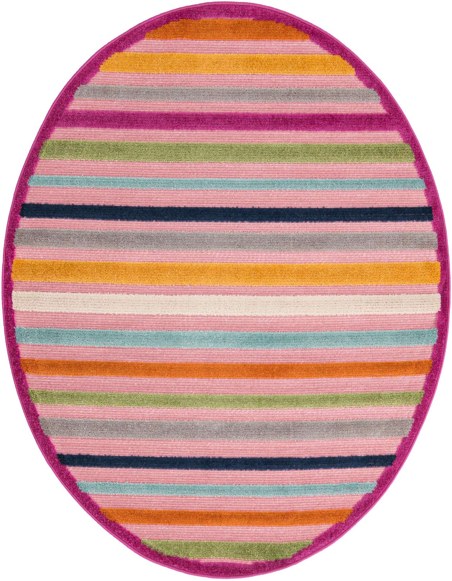 5' 3 x 5' 3 Easy-Clean Aruba Indoor / Outdoor Round Rug