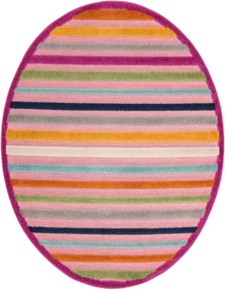 Detail image of 5' 3 x 5' 3 Easy-Clean Aruba Indoor / Outdoor Round Rug