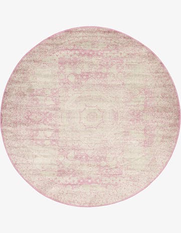 Pink Bexley Round Rug
