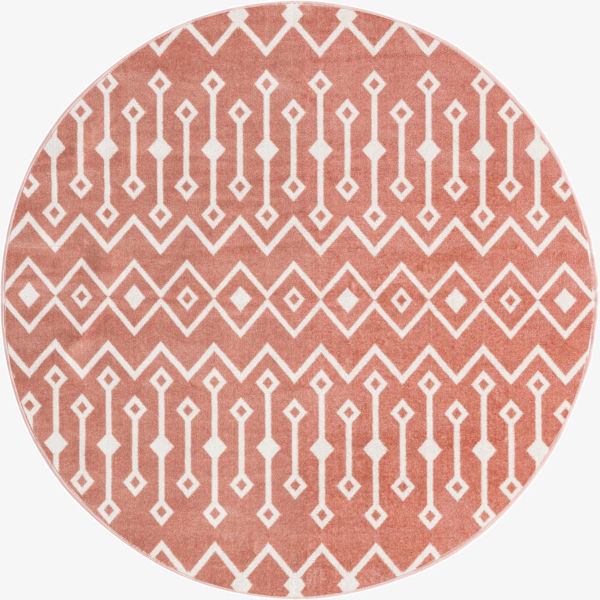 3' x 3' Bohemian Trellis Round Rug