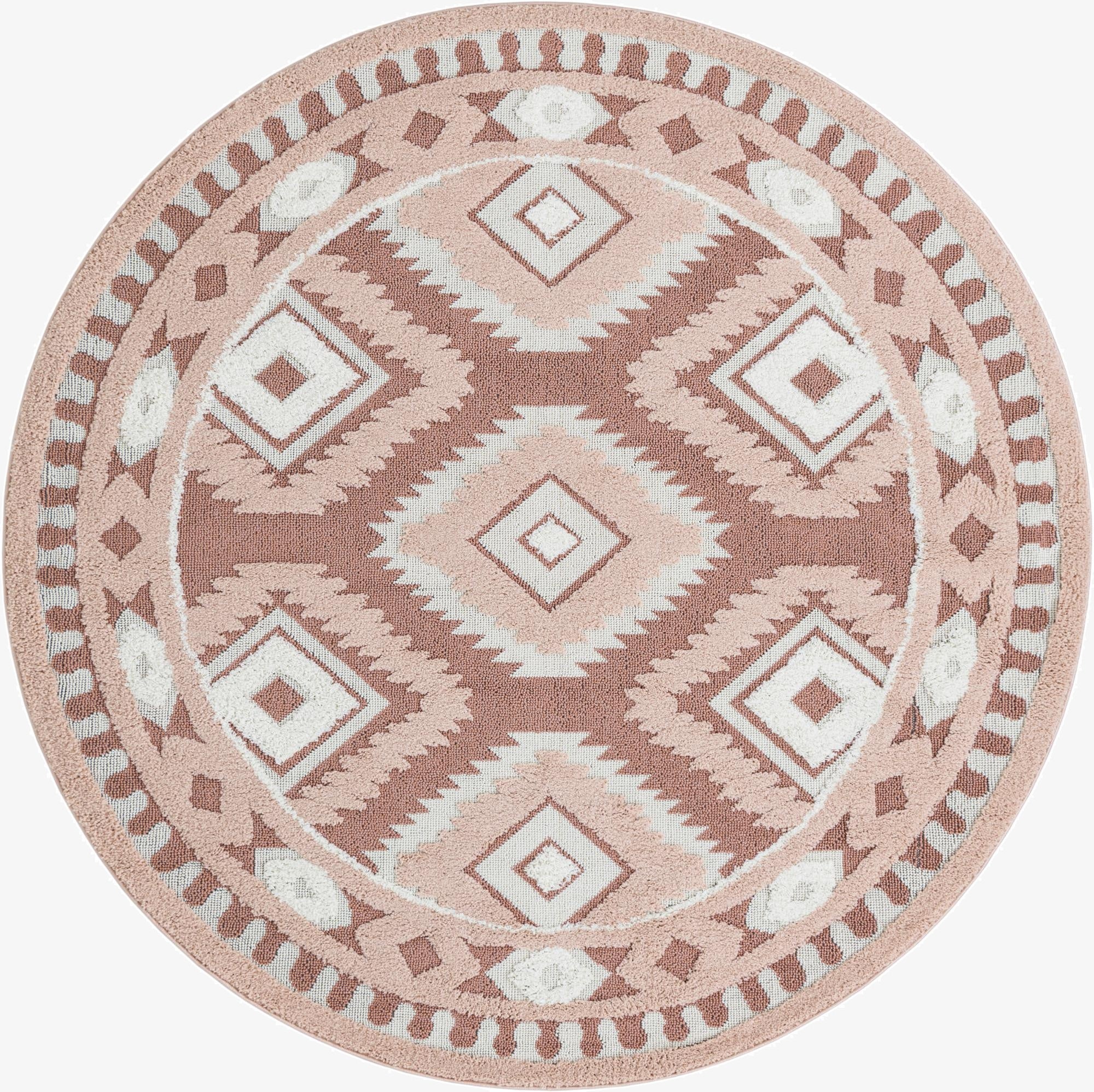 7' 10 x 7' 10 Boho Round Rug