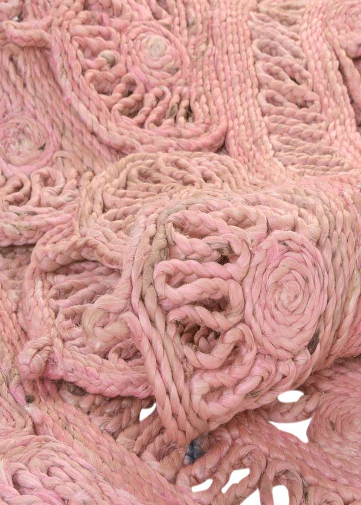 4' 1 x 4' 1 Handmade Braided Jute Round Rug