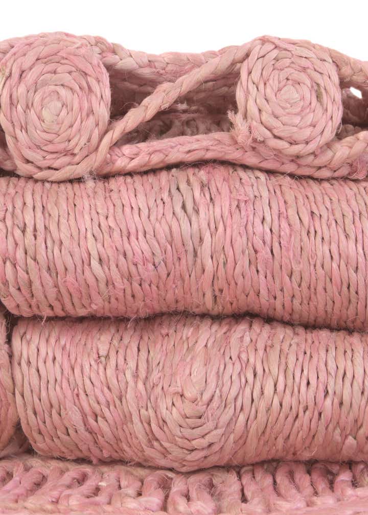 4' 1 x 4' 1 Handmade Braided Jute Round Rug