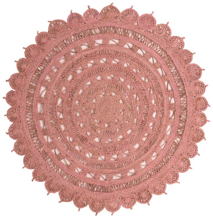 240cm x 240cm Fait main Braided Jute Tapis Rond