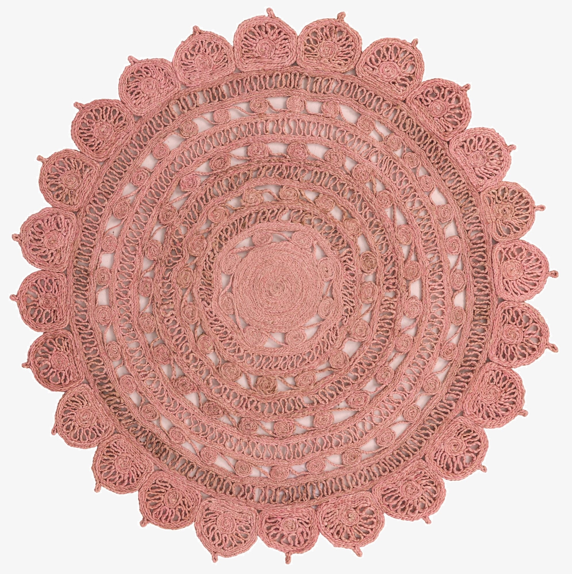Primary image 6' 1 x 6' 1  Hand Braided Jute Round Rug