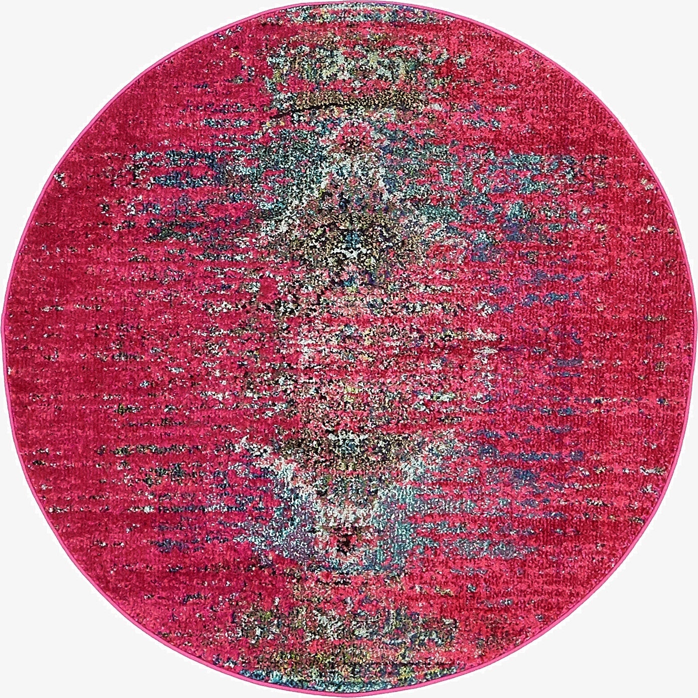4' x 4' Washable Carnevale Round Rug