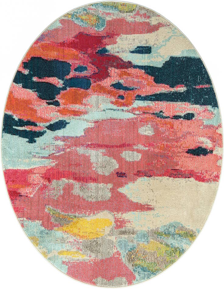 Detail image of 6' x 6' Washable Casablanca Round Rug