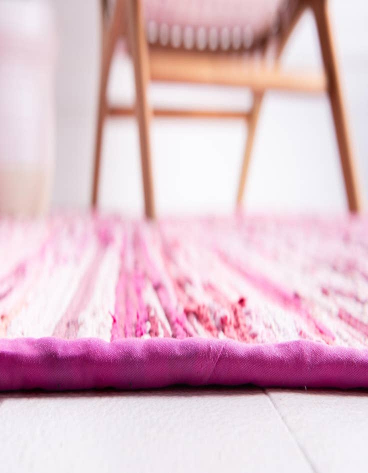 Detail image of 8' x 8' Chindi Cotton Round Rug