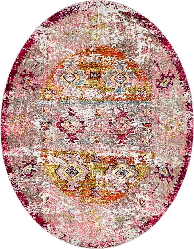 Detail image of 8' x 8' Washable El Paso Round Rug